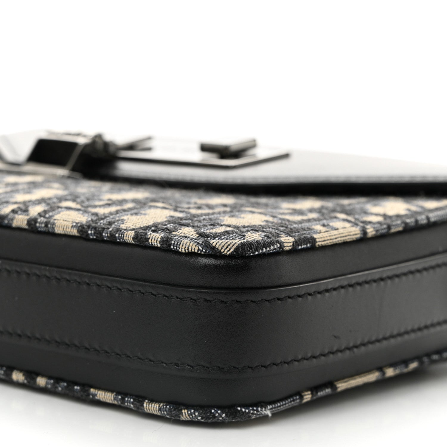Christian Dior Oblique Smooth Calfskin Messenger Beige Black 10 of 11