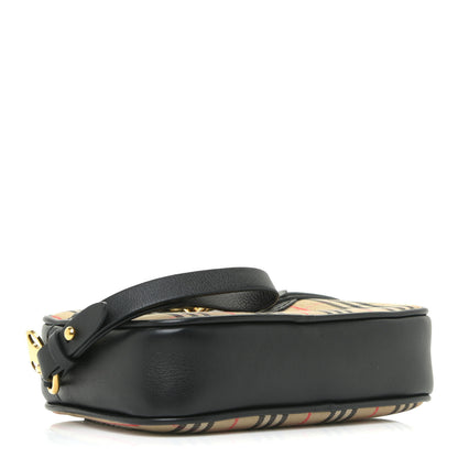 Burberry Smooth Calfskin 1983 Knight Check Link Bum Bag Black 4 of 10