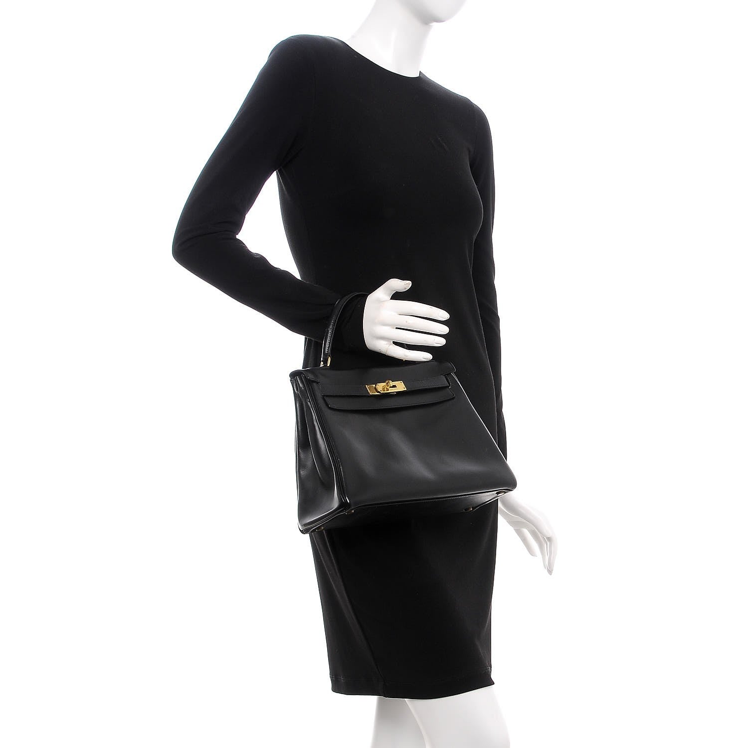 Hermes Box Kelly Retourne 28 Black 2 of 40