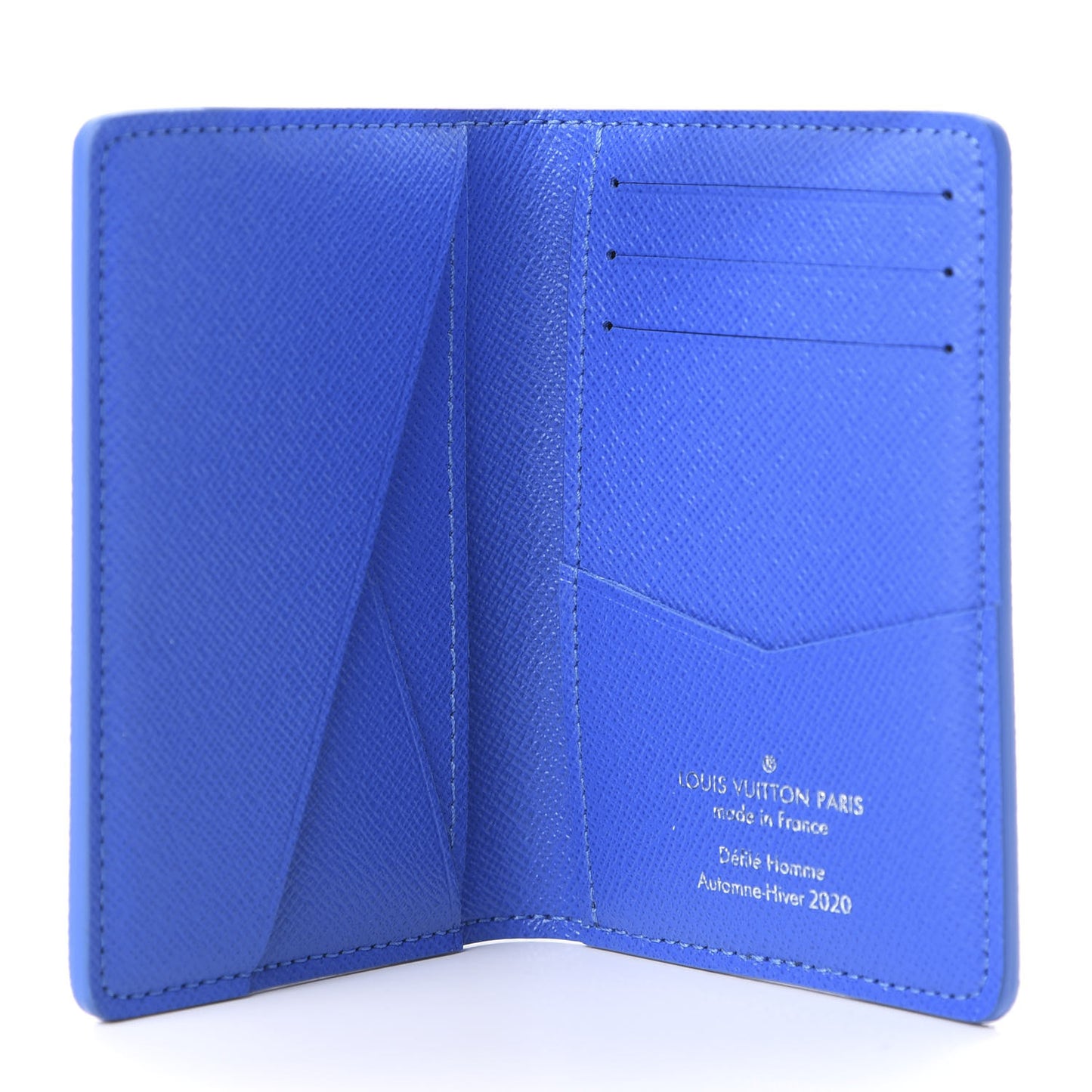 Monogram Clouds Pocket Organizer Blue