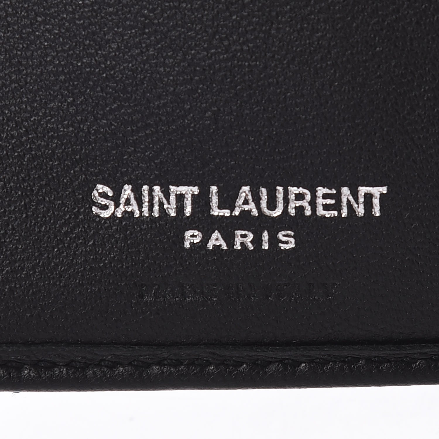 Saint Laurent Lambskin Y Quilted Monogram Compact Loulou Wallet Black 7 of 10