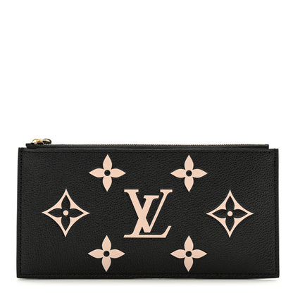 Louis Vuitton Empreinte Monogram Giant Crafty Pochette Felicie Zippered Insert Black 1 of 6