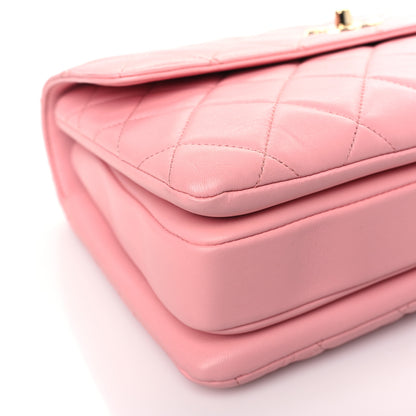 Chanel Lambskin Quilted Medium Trendy CC Flap Dual Handle Bag Pink 8 of 9