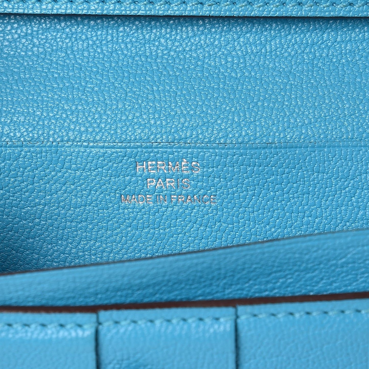 Chevre Mysore Bearn Gusset Wallet Bleu Azteque