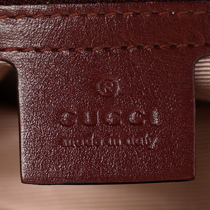 Gucci Vitello Palmellato Lux Small Arli Flap Shoulder Bag Vintage Bordeaux 7 of 14