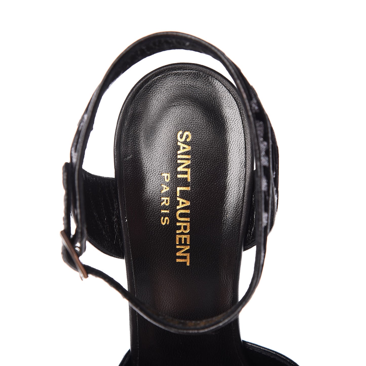 Velvet Glitter Leopard Print Platform Sandals 40 Argento Black