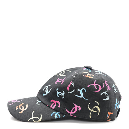 Chanel Cotton CC Cap Hat Black Multicolor 5 of 10