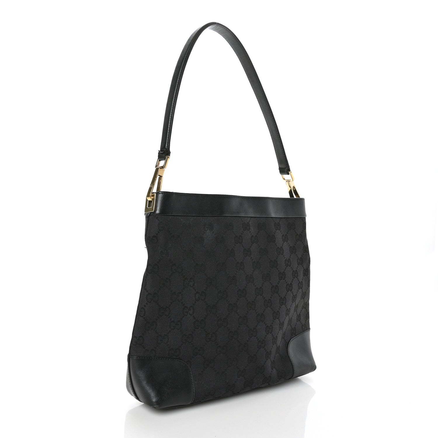 Gucci Monogram Shoulder Bag Black 3 of 9