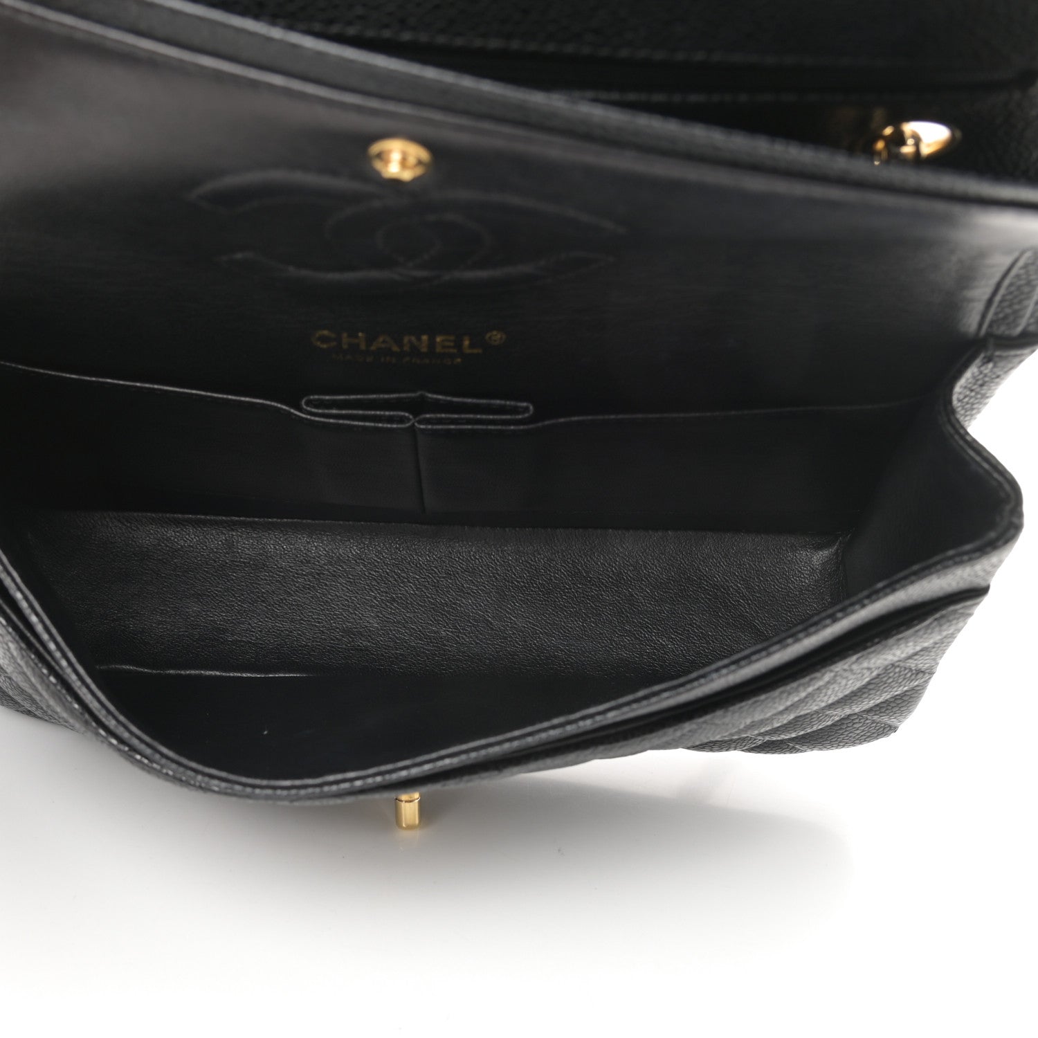 Chanel Caviar Quilted Medium Double Flap Black 5 of 11