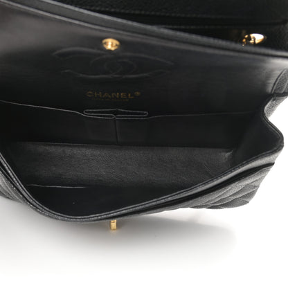Chanel Caviar Quilted Medium Double Flap Black 5 of 11