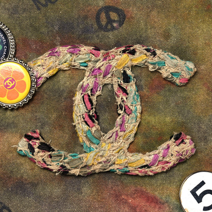 Chanel Washed Toile Graffiti On The Pavements Messenger Khaki Multicolor 7 of 12