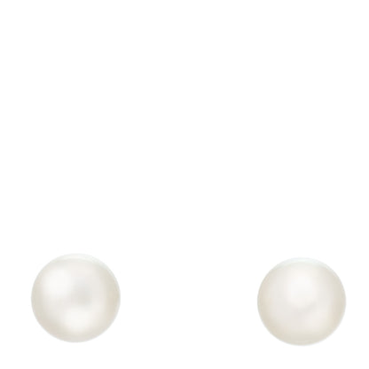 Mikimoto 18K White Gold Akoya Pearl 7.5-8mm Stud Earrings 1 of 4