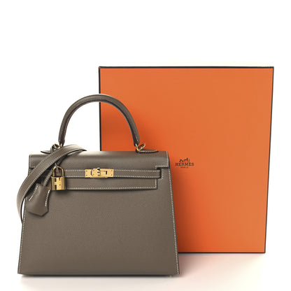 Hermes Epsom Kelly Sellier 25 Etoupe 13 of 13