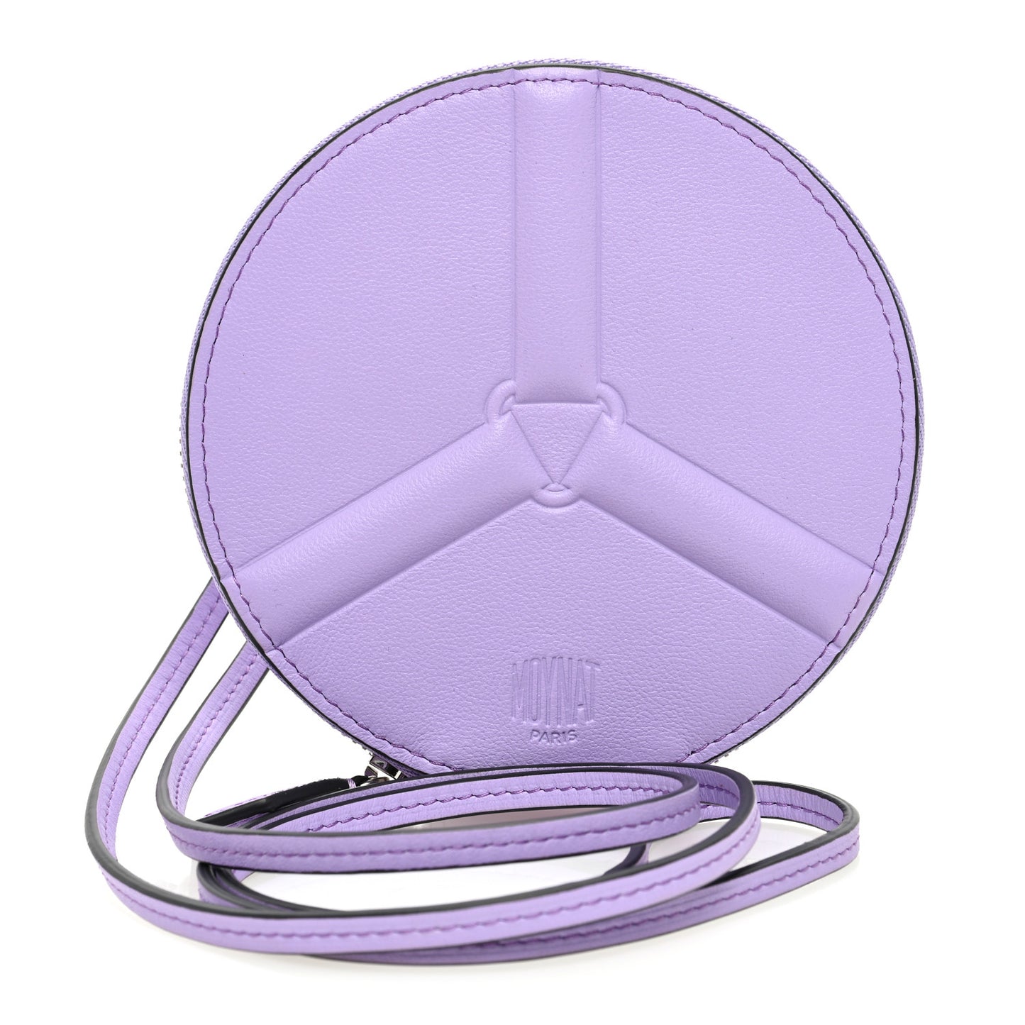 Reve Calfskin Zippy Wheel Coin Purse Lavander
