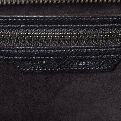 Celine Drummed Calfskin Mini Luggage Black 8 of 8