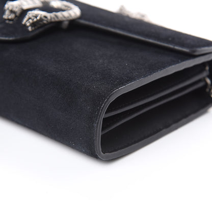 Gucci Suede Mini Dionysus Chain Wallet Black 8 of 12