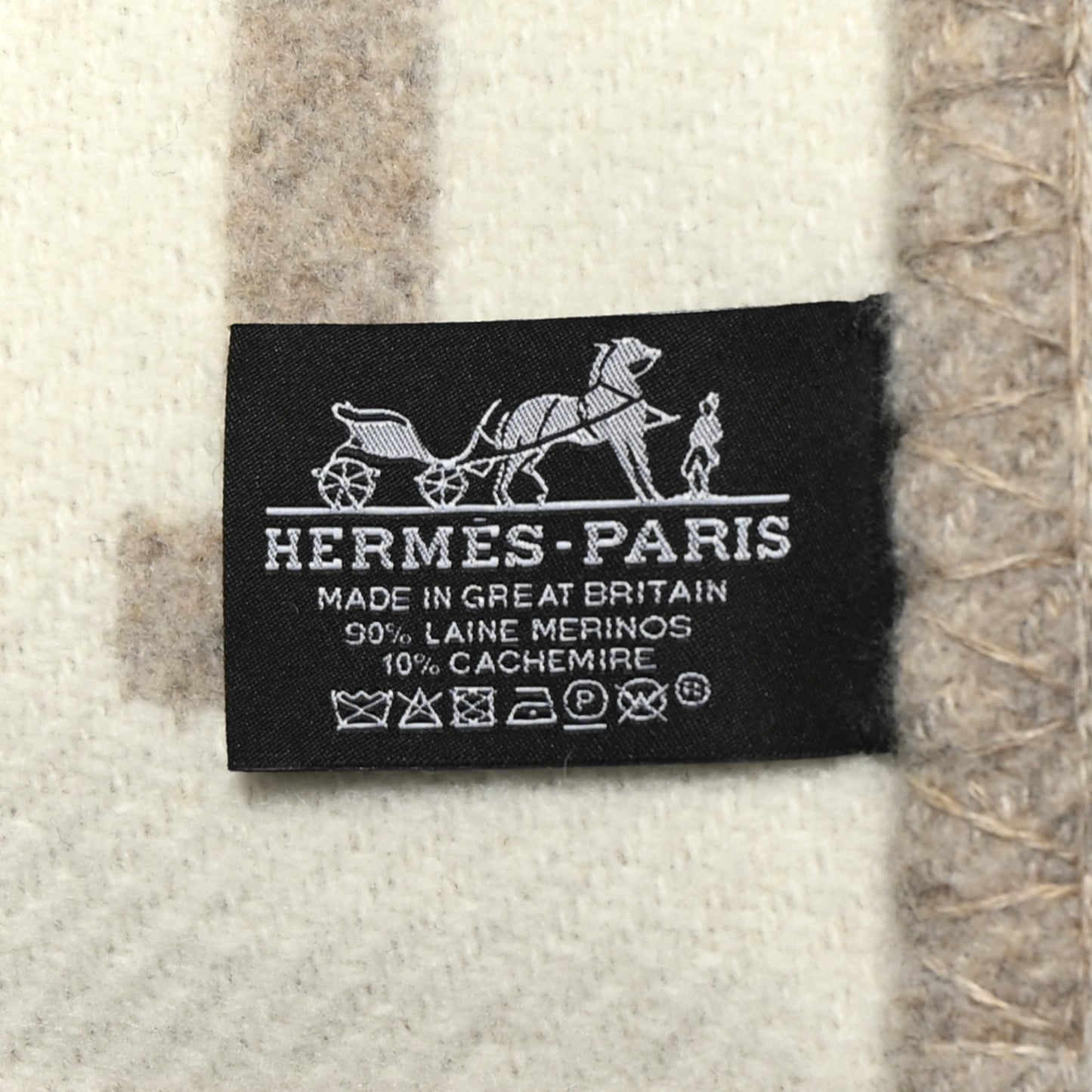 Wool Cashmere Avalon III Blanket Coco Camomille