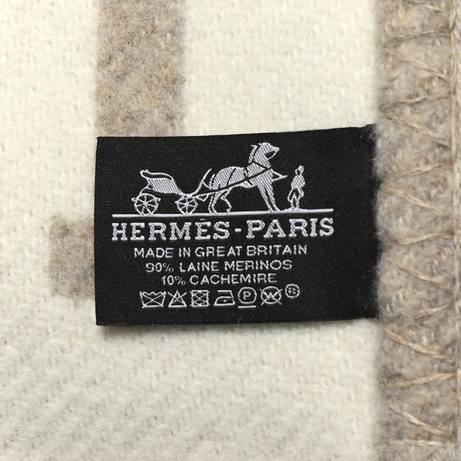 Hermes Wool Cashmere Avalon III Blanket Coco Camomille 3 of 3