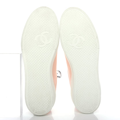 Chanel Canvas Womens Sneakers 38 Light Pink 6 of 11