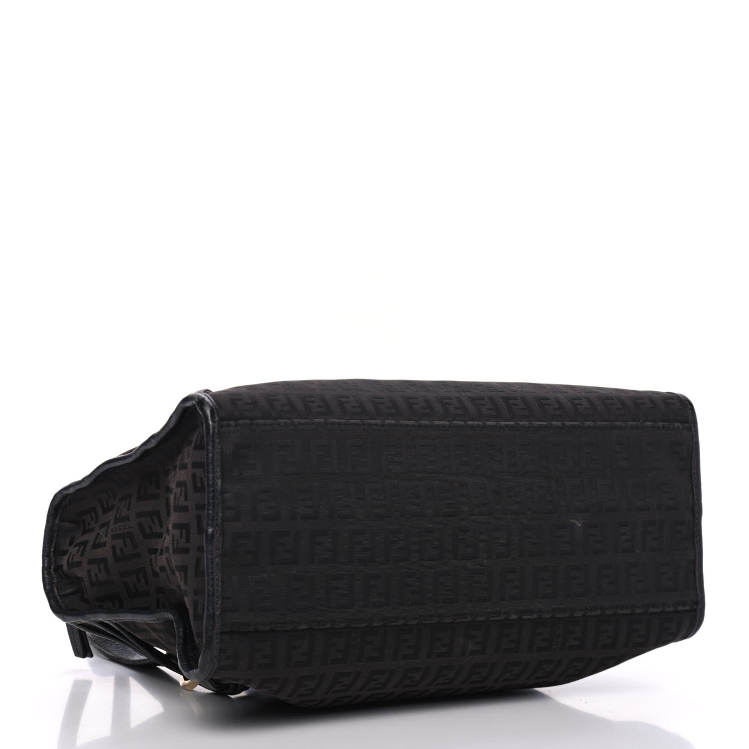 Fendi Zucchino Shoulder Bag Black 3 of 4