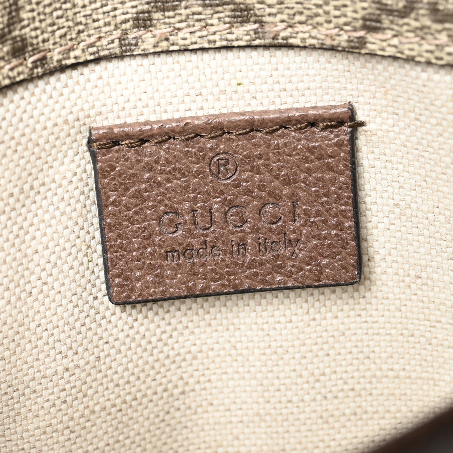 Gucci GG Supreme Monogram Neo Vintage Web Belt Bag Brown 6 of 8