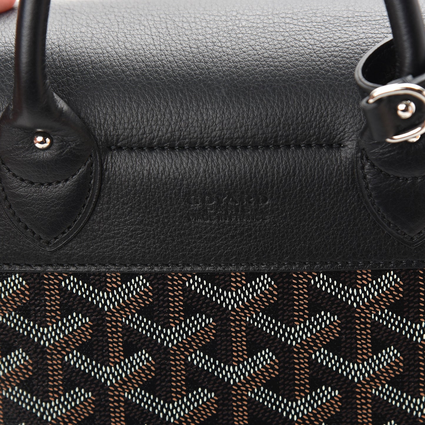 Goyardine Calfskin Mini Alpin Backpack Black