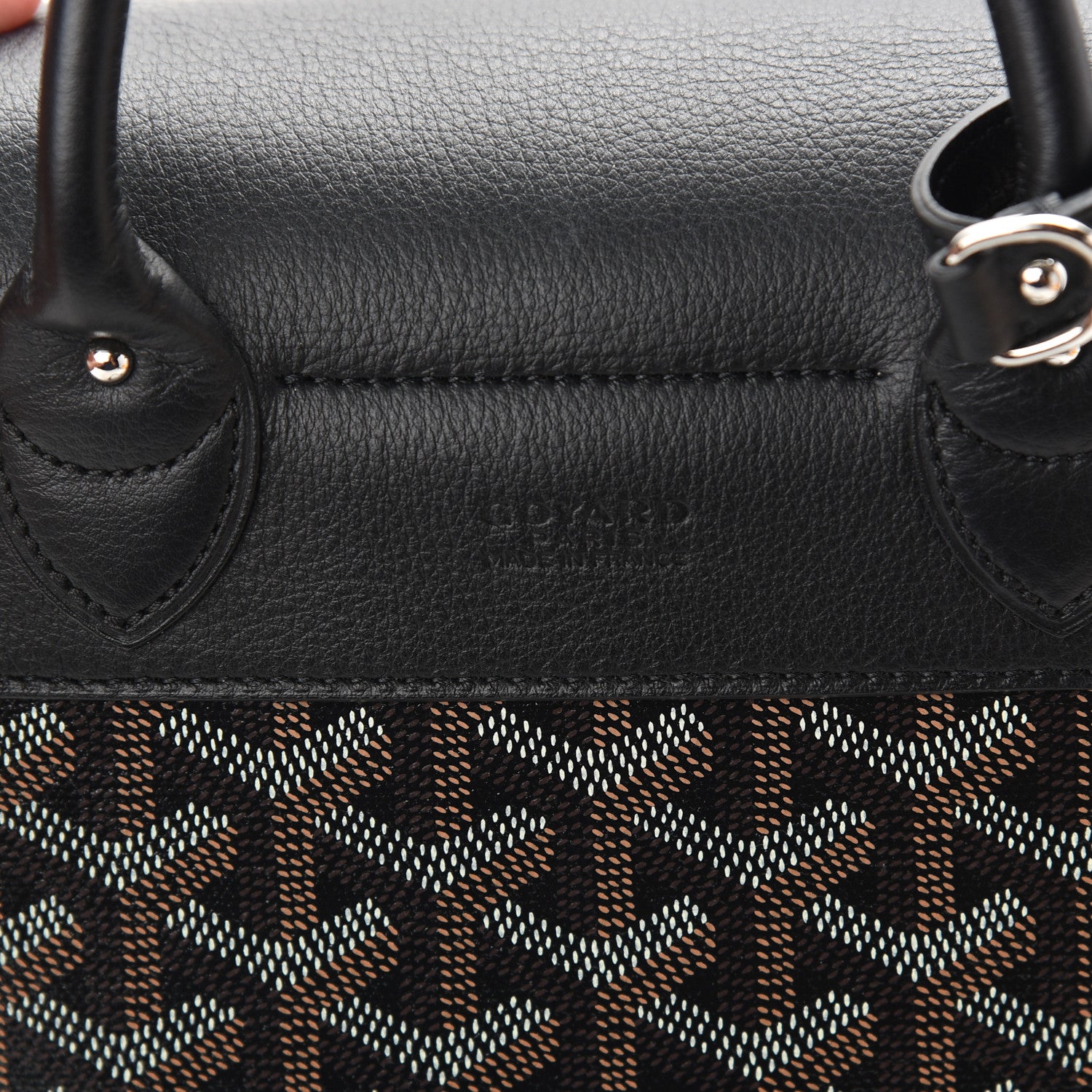 Goyard Goyardine Calfskin Mini Alpin Backpack Black 6 of 9