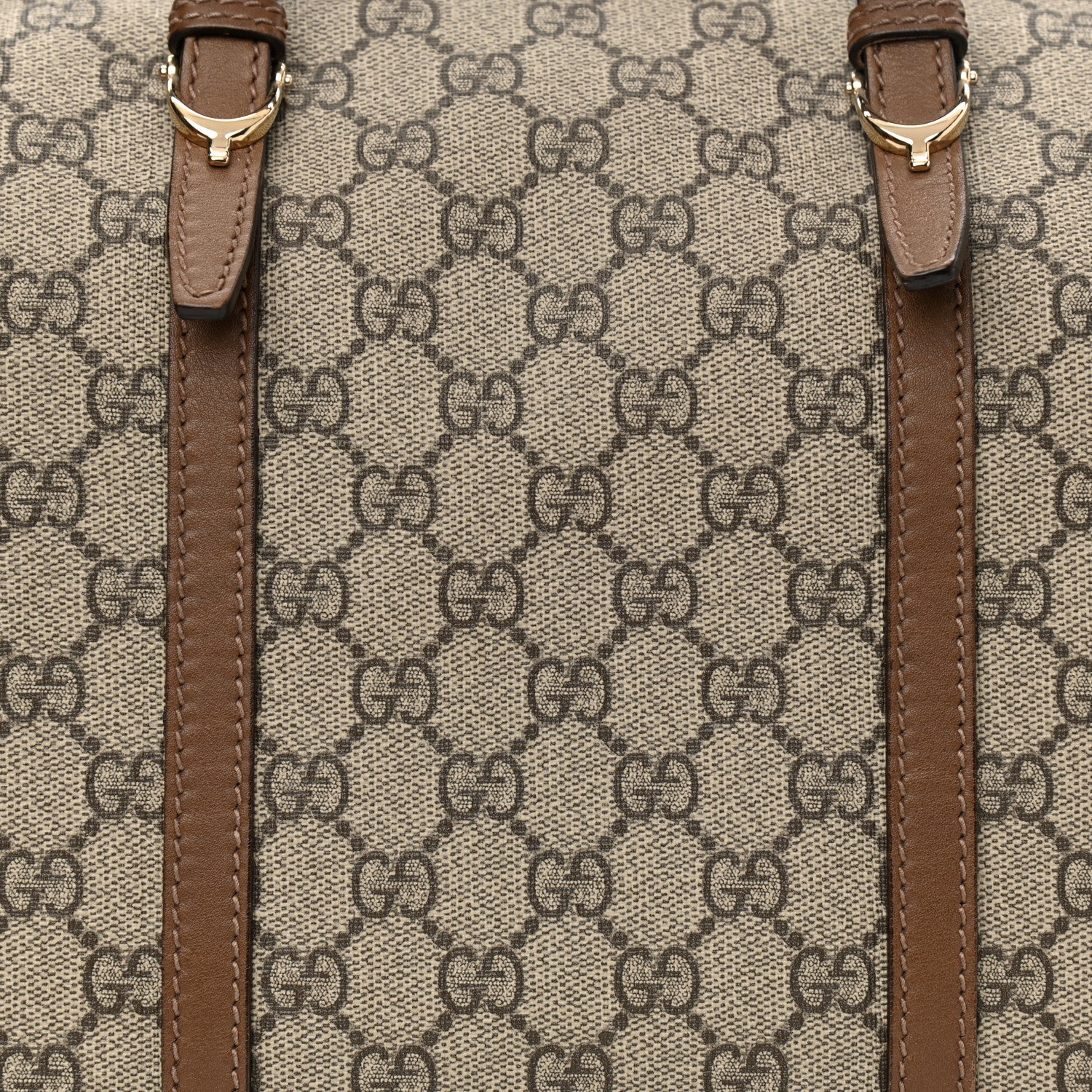 Gucci GG Supreme Monogram Margaux Calfskin Medium Nice Boston Beige Ebony Acero 8 of 12