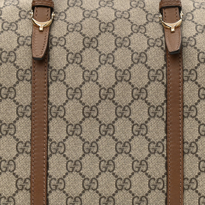Gucci GG Supreme Monogram Margaux Calfskin Medium Nice Boston Beige Ebony Acero 8 of 12