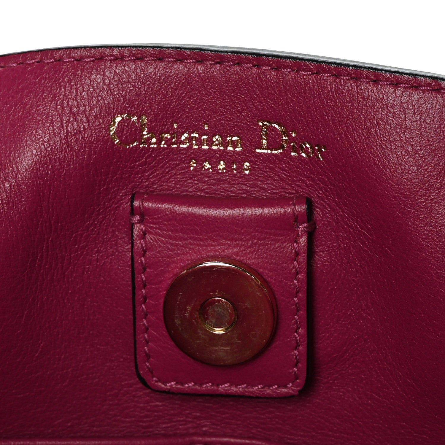 Christian Dior Bullcalf Medium Diorissimo Tote Black Rose Indien 8 of 9