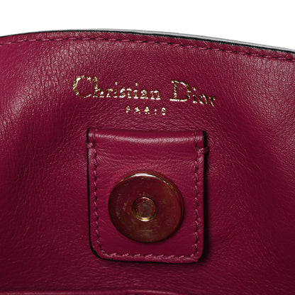 Christian Dior Bullcalf Medium Diorissimo Tote Black Rose Indien 8 of 9