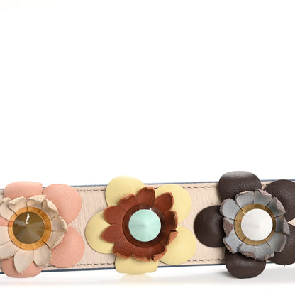 Fendi Vitello Dolce Flowerland Studded Strap You Camelia Moresco Multicolor 8 of 8