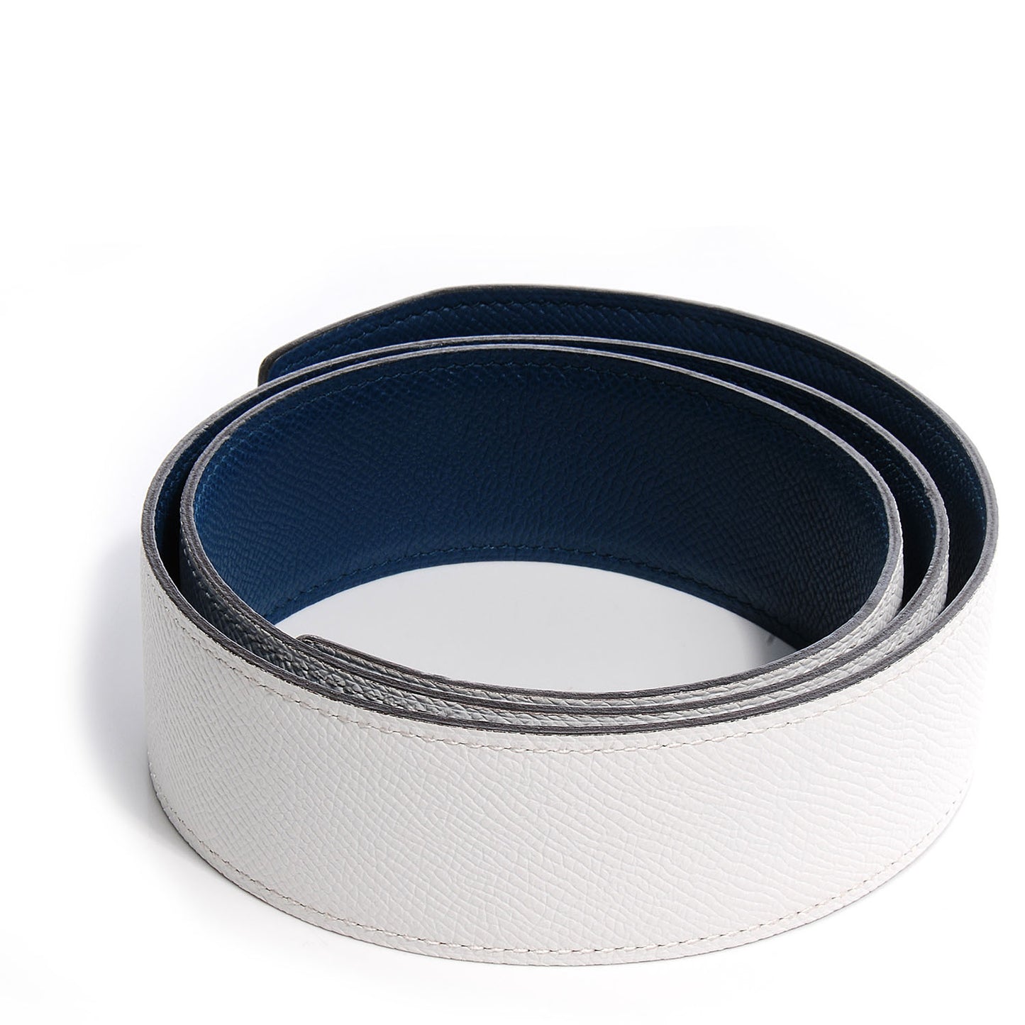 Epsom Reversible 42mm Belt Reversible 85 Blanc Bleu de Malte