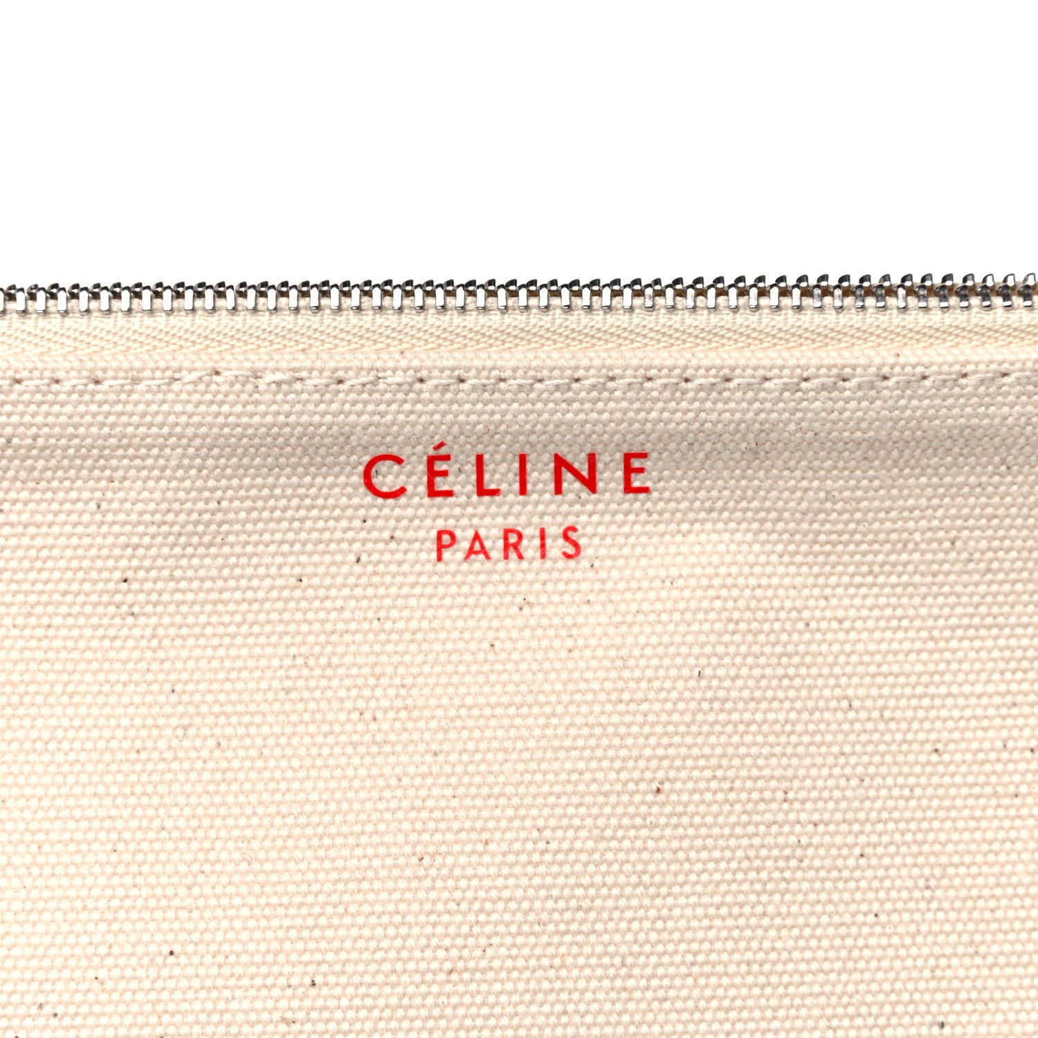 Celine Textile Small Made In Tote Natural Red 7 of 15