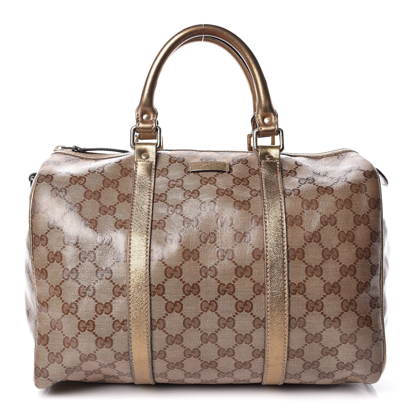 Crystal Monogram Medium Joy Boston Gold