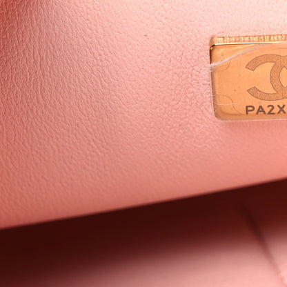 Chanel Caviar Quilted Medium Double Flap Light Pink 7 of 10
