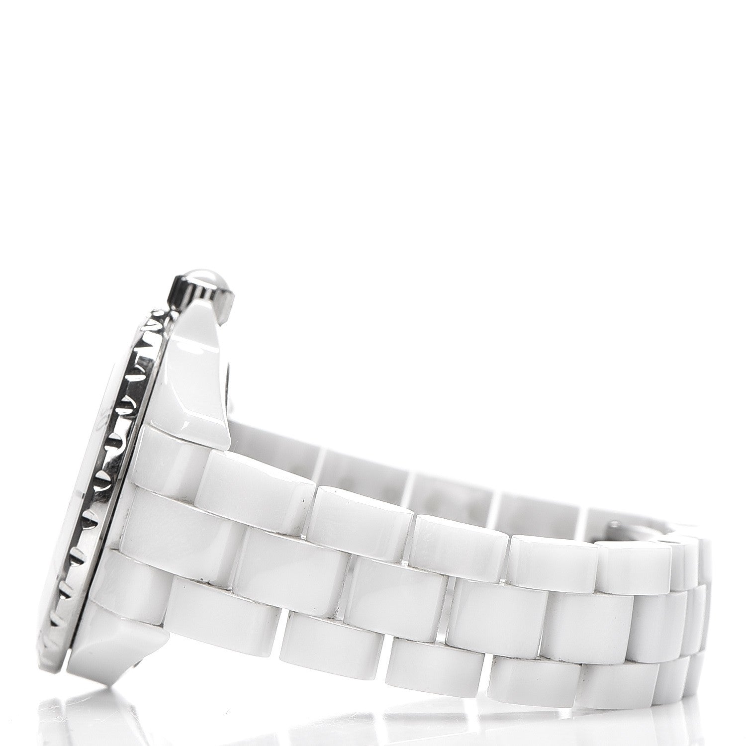 Chanel Stainless Steel Ceramic 33mm J12 Quartz Watch White 3 of 7