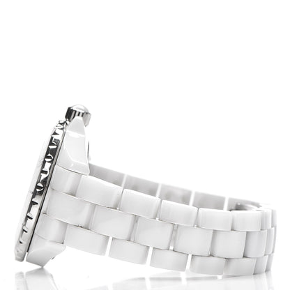 Chanel Stainless Steel Ceramic 33mm J12 Quartz Watch White 3 of 7