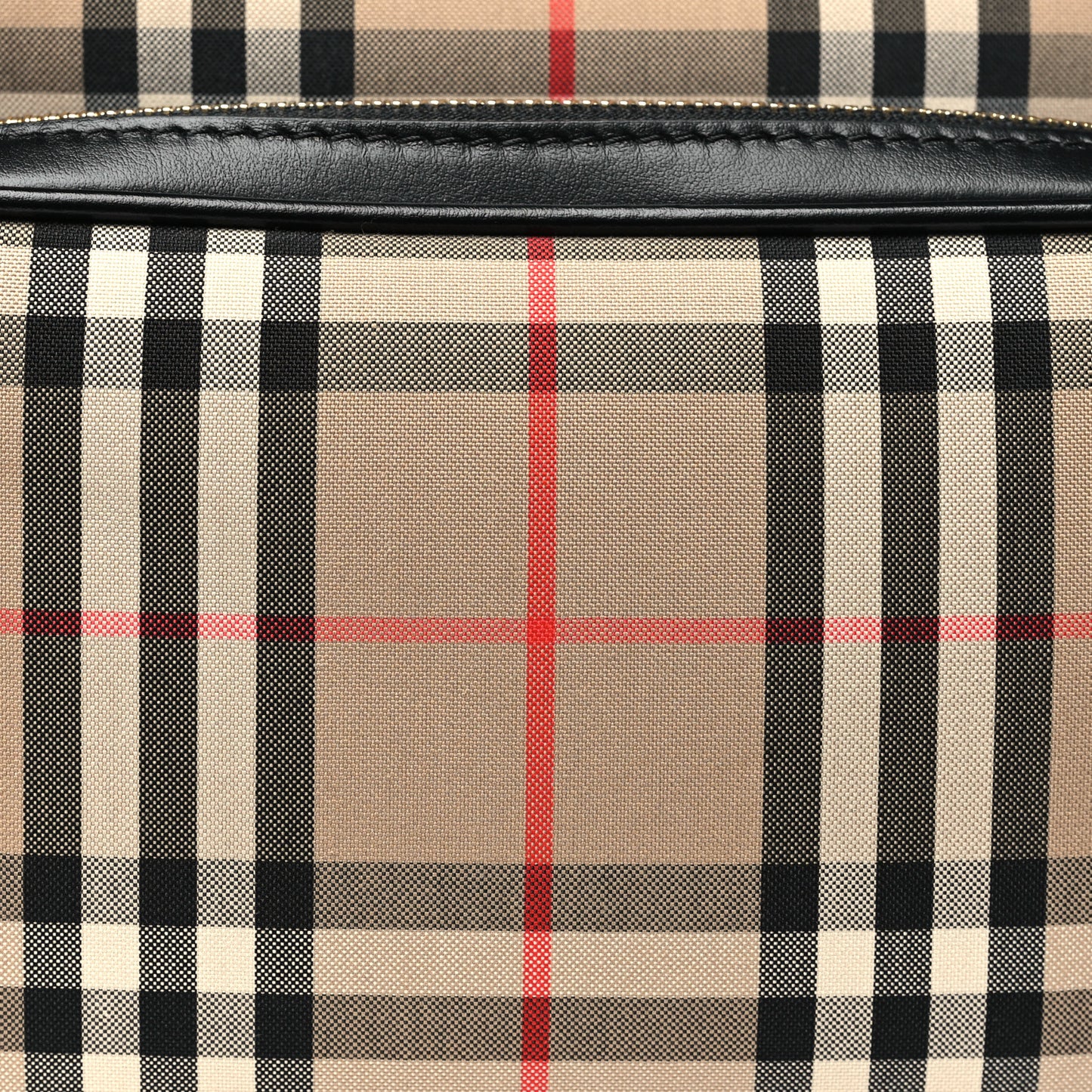 Calfskin Vintage Check Medium Camera Bag Archive Beige