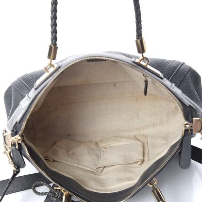 Gucci Pebbled Calfskin Small Bella Top Handle Bag Gray 8 of 17