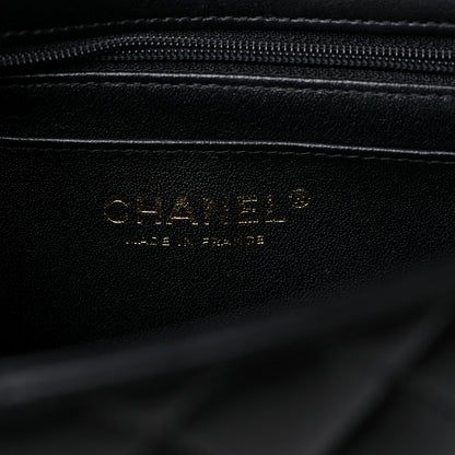 Chanel Lambskin Quilted Mini Top Handle Rectangular Flap Black 6 of 10