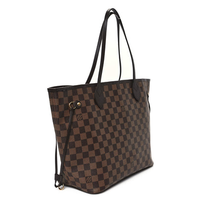 Louis Vuitton Damier Ebene Neo Neverfull MM Rose Ballerine 4 of 11