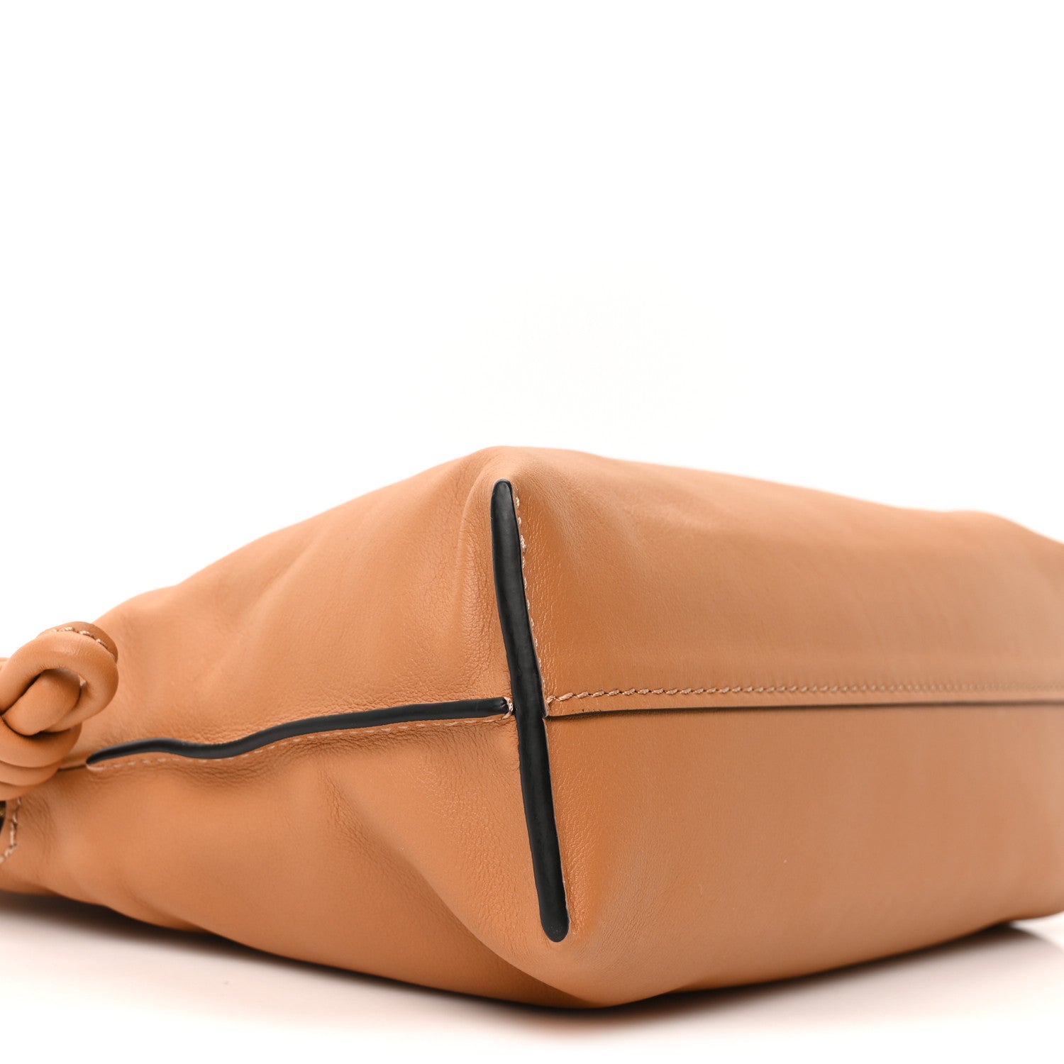 Loewe Calfskin Mini Flamenco Knot Clutch Warm Desert 8 of 10