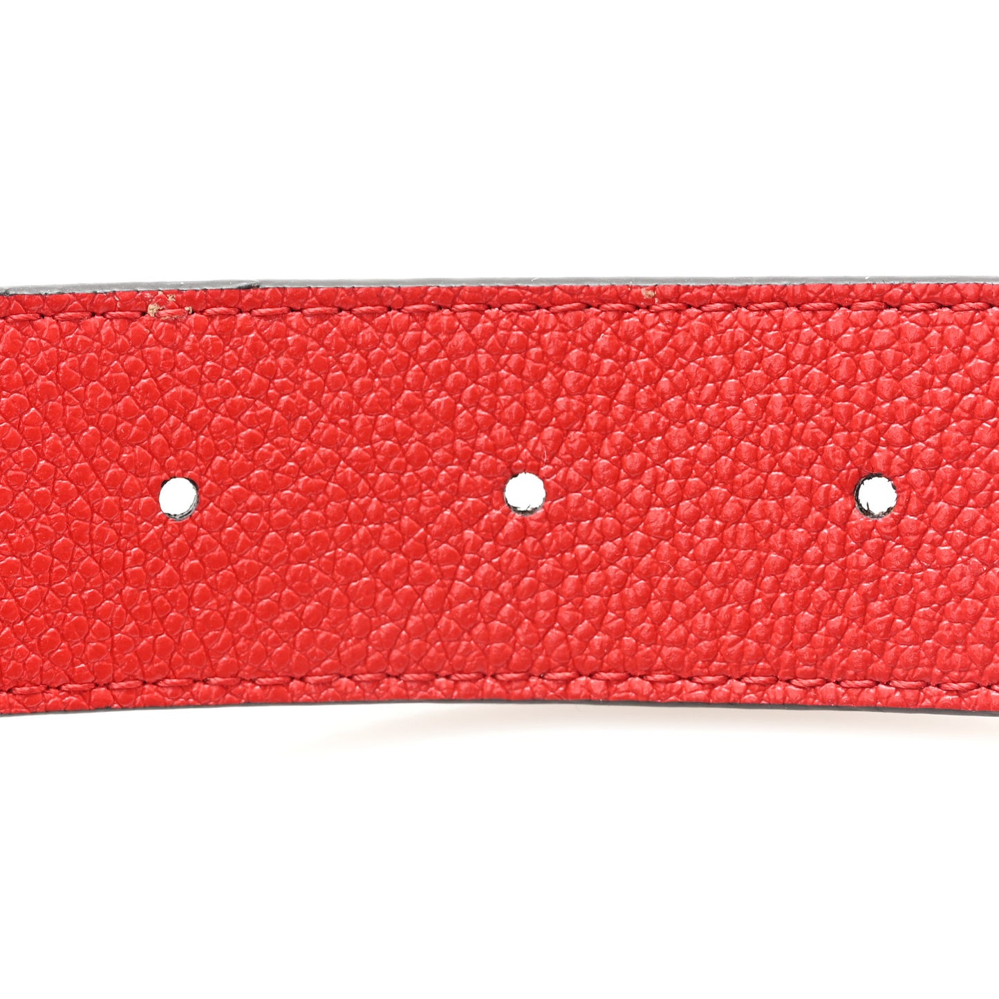 Monogram 30mm LV Initiales Reversible Belt 80 32 Coquelicot