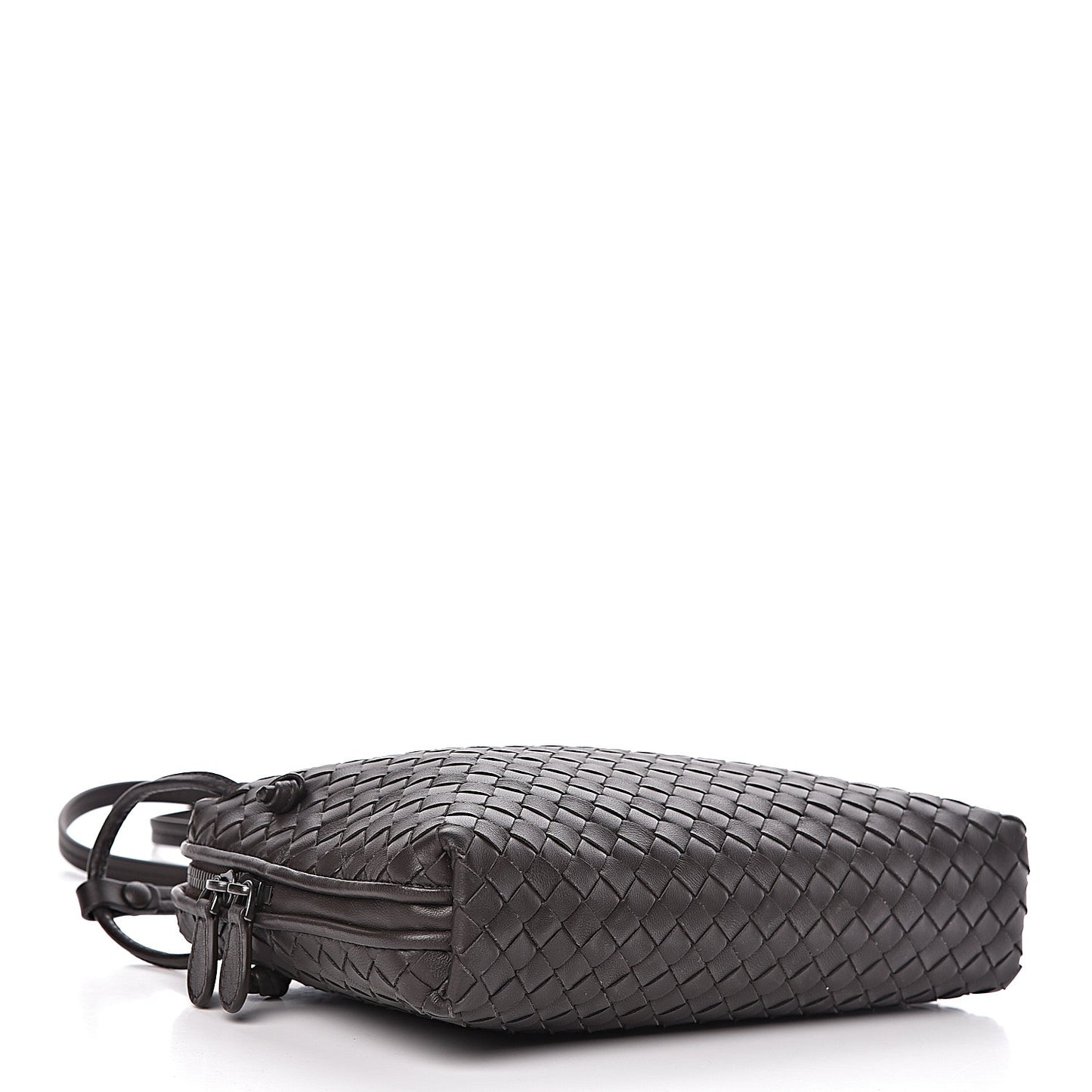 Nappa Intrecciato Pillow Crossbody Messenger Ebano