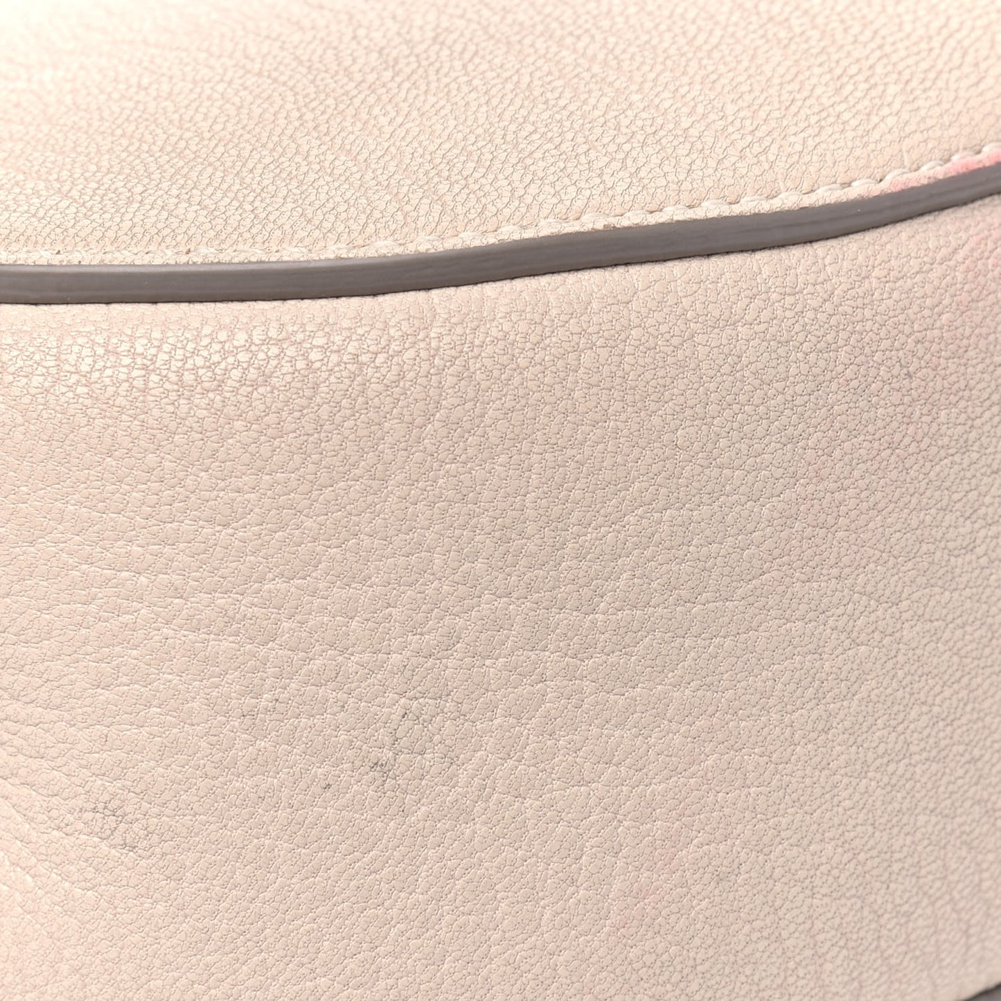 Grained Lambskin Mini Drew Shoulder Bag Biscotti Beige