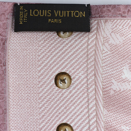 Louis Vuitton Silk Monogram New Denim Bandeau Rose Clair 3 of 3