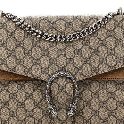 Gucci GG Supreme Monogram Medium Dionysus Shoulder Bag Taupe 9 of 12