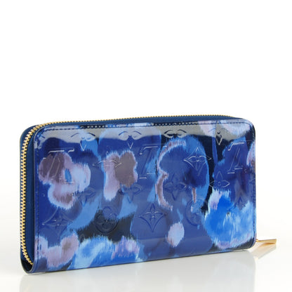 Louis Vuitton Vernis Ikat Zippy Wallet Grand Blue 3 of 7