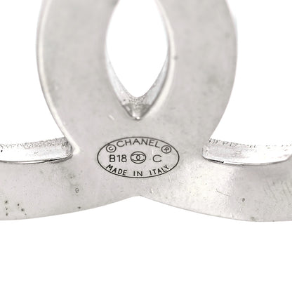 Chanel Metal Crystal CC Wings Cuff Silver 5 of 7
